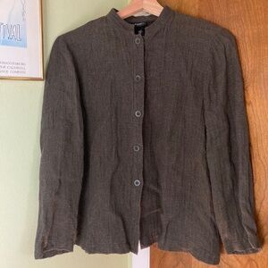 Eileen Fisher Petite Button Up Shirt